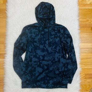 Under Armour Men's Navy Blue Camo Hooded Sweatshirt